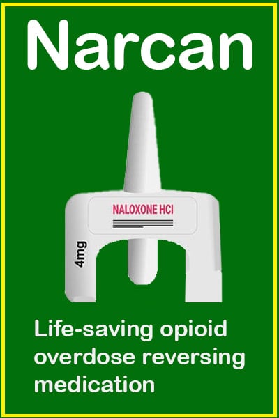 Narcan Life-saving opioid overdose reversing medication available over-the-counter