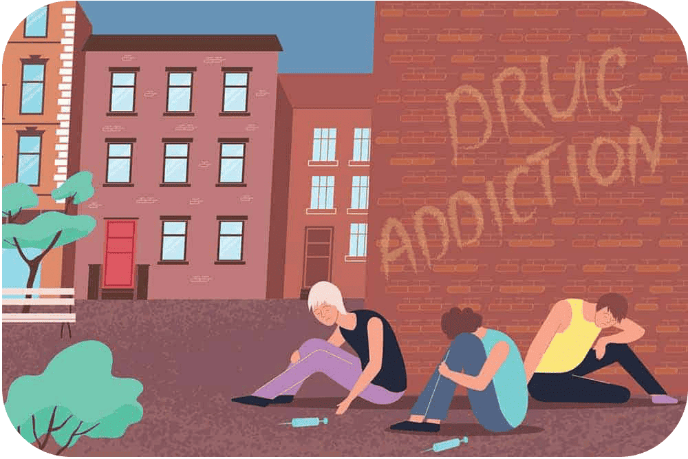 street scene drug addiction