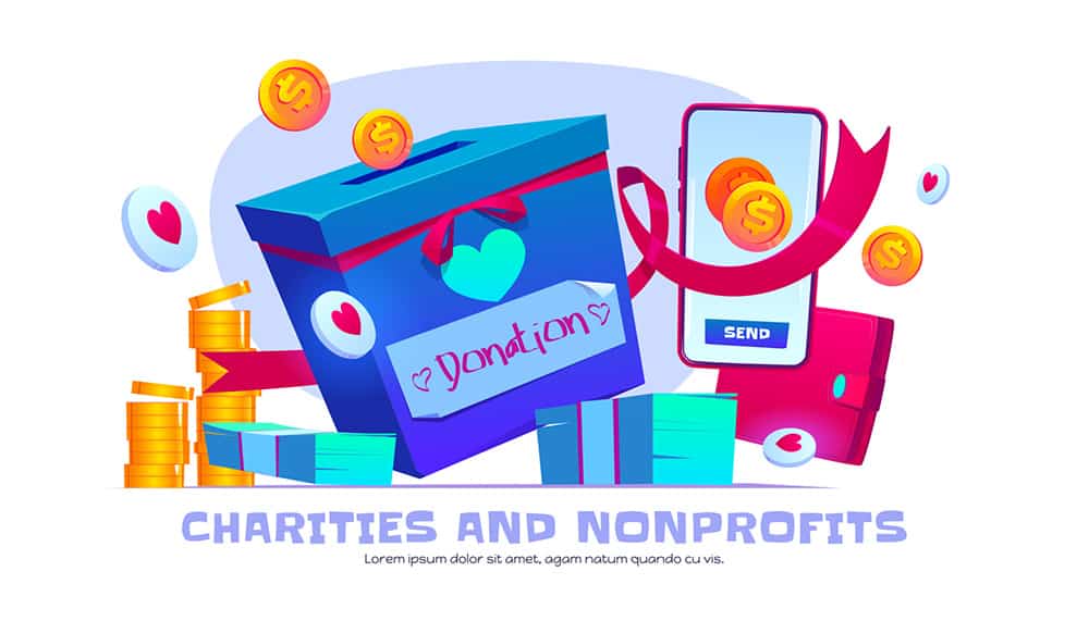 charitable and nonprofit composite graphic