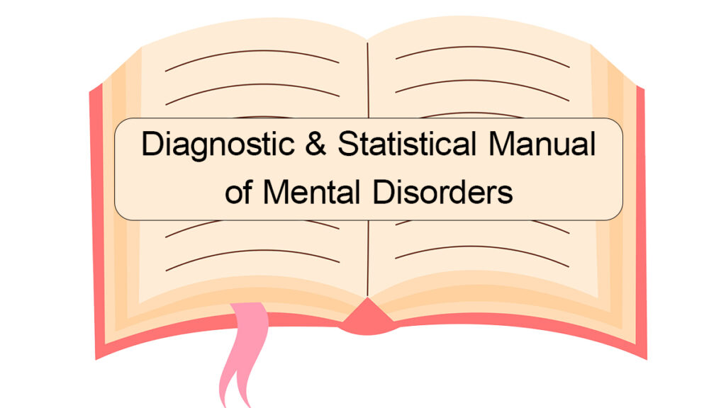 open DSM-5 manual with bookmark